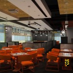 View from dining infront of desssert bar